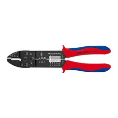 Клещи зажимные для опрессовки чёрное лакирование 240 мм Knipex 97 22 240 SB