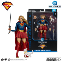 Фигурка Супергерл и щенок Крипто из фильма Supergirl Deluxe Theatrical Edition