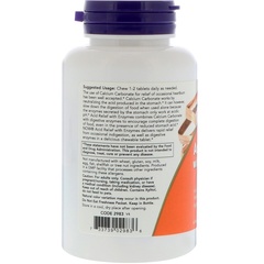 Now Foods, Acid Relief с ферментами, 60 жевательных таблеток