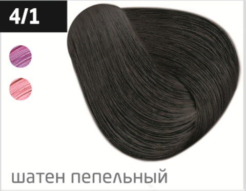 OLLIN color 4/1 шатен пепельный 60мл перманентная крем-краска для волос