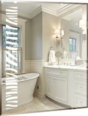 Зеркало Континент Зебрано люкс