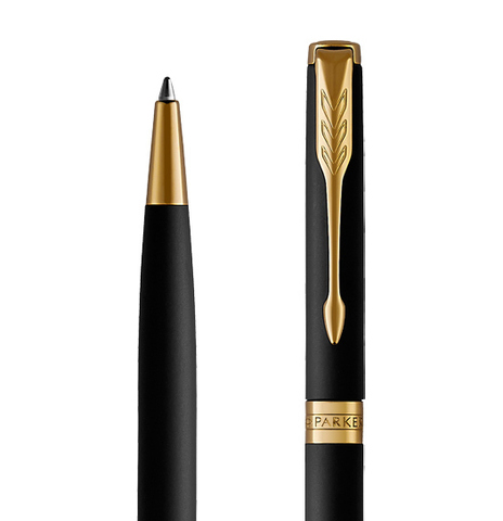 Ручка шариковая Parker Sonnet Core, Matte Black GT SLIM (1931520)