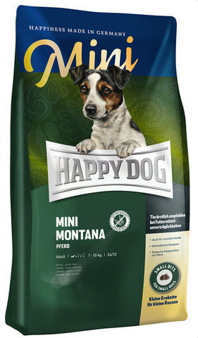 купить Happy Dog Supreme Mini Adult Montana сухой корм для взрослых собак до 10 кг при пищевой аллергии и кормовой непереносимости