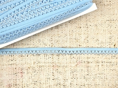 Резинка бельевая ажурная, ш. 1,2 см, голубой