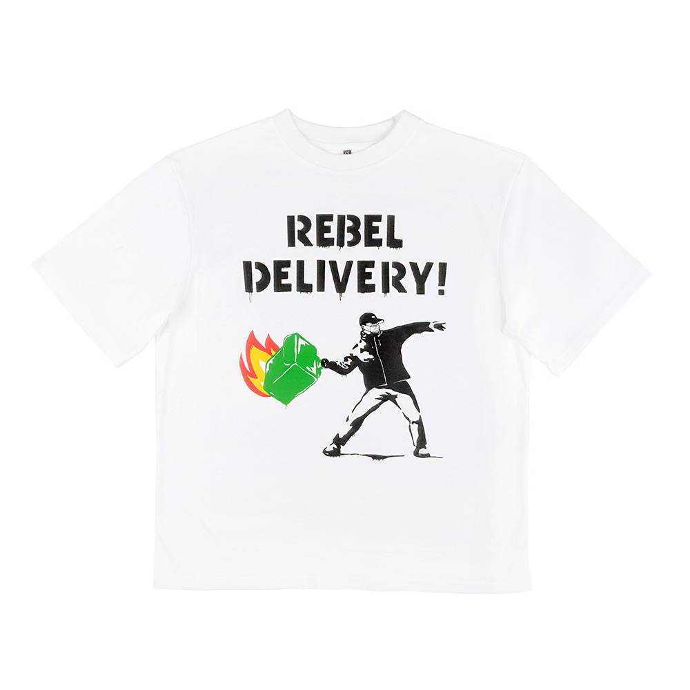 Rebel delivery! / оверсайз футболка – купить в Barking Store, актуальный  мерч с животными