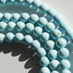 Туркенит (имитация бирюзы светлого оттенка), 10,5мм, шар