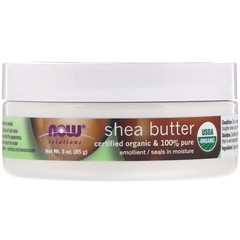 Now Foods, Solutions, органическое масло ши, 85 г (3 унции)