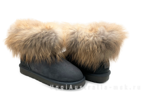 UGG Fox Fur Grey