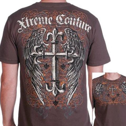 Xtreme Couture | Футболка мужская King Tee X22 от Affliction на модели детали