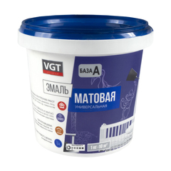 ЭМАЛЬ ВД-АК-1179   УНИВЕРСАЛ.  МАТОВ.  СУПЕРБЕЛАЯ  1,5 КГ (6) "ВГТ"---