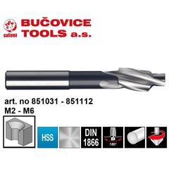 Цековка ц/х M3 3,2/5,7мм (Проходная) DIN1866 90° HSS-G Bucovice(CzTool) 851052