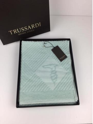 Полотенце 100х150 Trussardi Tatami Blu голубое