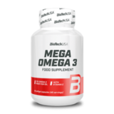 Мега Омега-3, Mega Omega-3, BioTechUSA, 90 желатиновых капсул 1