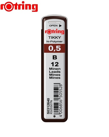 Грифель Rotring Tikky 0.5 mm B (12 шт.) (S0312640)