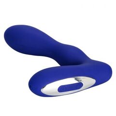 Синий анальный вибратор Eclipse Pleasure Probe - 13,25 см. - 