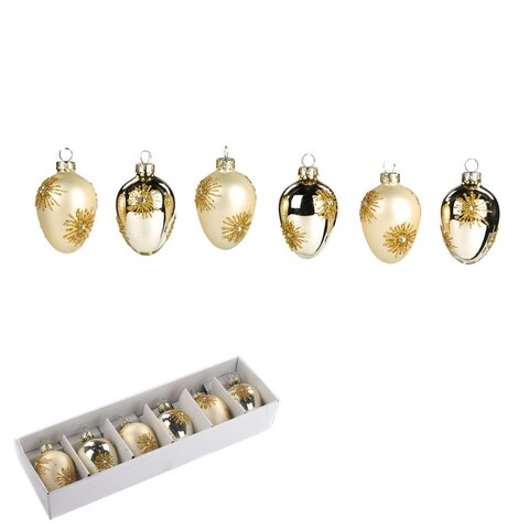 Яйцо 6шт 6см Goodwill кремовое