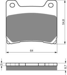 Тормозные колодки дисковые 015 S33