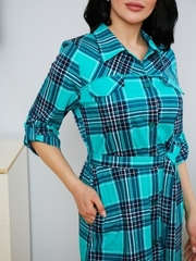 4010 Халат-рубашка на пуговицах