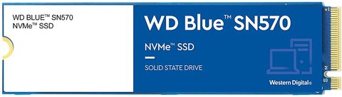 Диск SSD WD 1TB Blue SN570 M2.2280 NVMe PCIe Gen3 8Gb/s