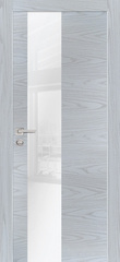 Дверь PX-6 AL кромка с 2-х ст. / Цвет Дуб скай серый / белоснежный лакобель / Двери PROFILO PORTE