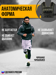 Жилет-утяжелитель Hard Training Filippov 18кг (зеленый), зеленый