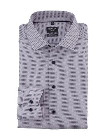 OLYMP LUXOR MODERN FIT Сорочка трикотажная в клетку с технологией Non-Iron