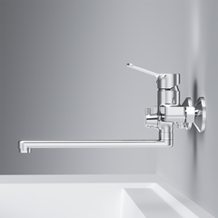 Смеситель для ванны и душа с длинным изливом AM.PM  X-JOY - F85A90000