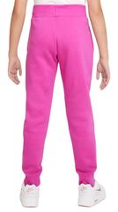 Детские теннисные штаны Nike Sportswear Fleece Pant LBR - active fuchsia/white