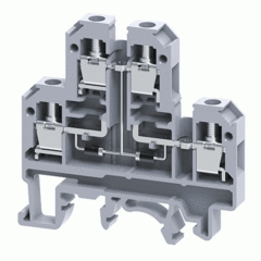 Двухуровневая клемма, винтовые зажимы проводника до 4 мм.кв. 32A/500V с диодной схемой - конфигурация DD3