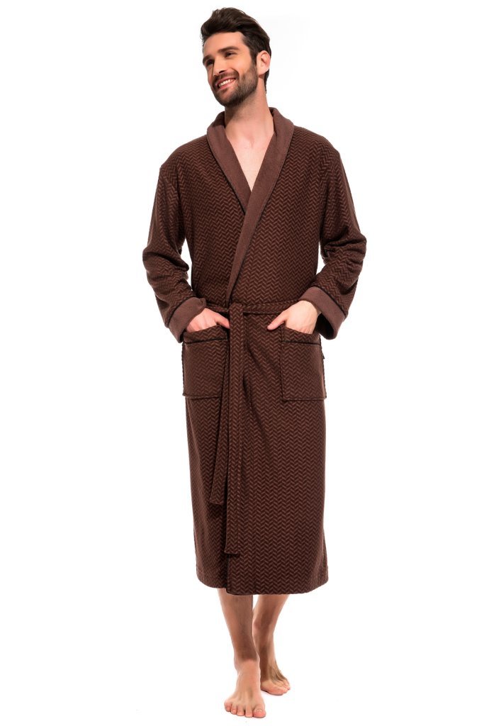Халаты мужские Облегченный махровый халат из бамбука и хлопка 419 PÊCHE MONNAIE 419.5.jpg
