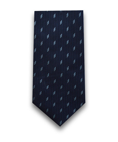 Темно-синий галстук с ромбиками TSAREVICH