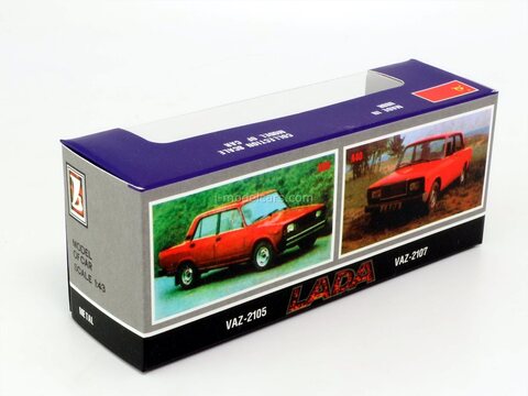 Box VAZ-2105 2107 A39 A40 Made in USSR 1:43 reprint Agat Tantal