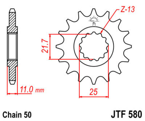 Звезда ведущая JTF580 17