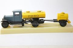 ZIS-5 Tanker truck with beer trailer keg LOMO-AVM 1:43