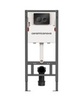 Ceramica Nova CN121001MB Система инсталляции для унитазов CERAMICANOVA Balance с кнопкой смыва Circle, цвет черный матовый