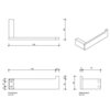 Decor Walther 0650177 Decor Contract Держатель для туалетной бумаги, цвет Stainless Steel matt PVD