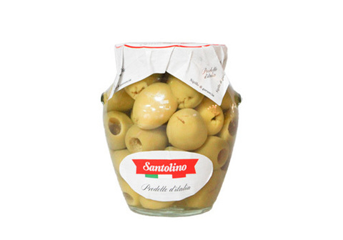 Оливки Гигант зелёные без косточки Santolino, 314мл
