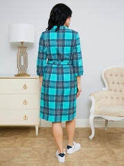 4010 Халат-рубашка на пуговицах