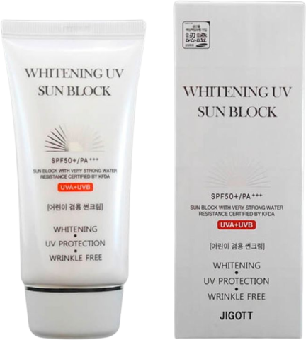 Jigott Whitening UV Sun Block Cream SPF50 PA+++ Крем солнцезащитный