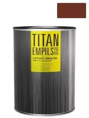Грунт-эмаль для металлических поверхностей 3 в 1 Ореол Титан гладкая красно-коричневая