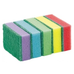 20-6-111 Губки для мытья посуды, 100х60х30мм, 5шт (Very)