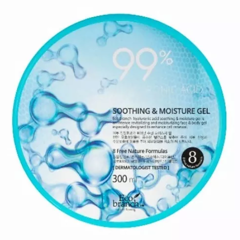 Гель для лица и тела Eco Branch Hyaluronic Acid Soothing Moisture Gel, 300 мл