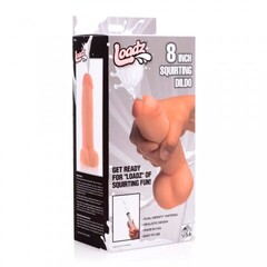 Фаллоимитатор с эякуляцией Loadz 8 Inch Squirting Dildo With Syringe, бежевый, 20.3х4.8 см