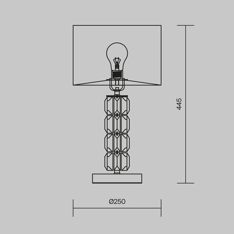 Настольная лампа Maytoni Talento DIA008TL-01CH