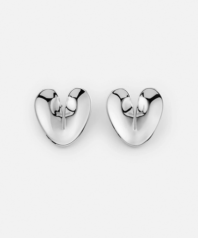 Серьги Liquid Heart Silver
