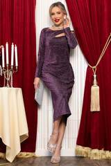 Платье вечернее Джина (пурпурное) П14705-35М LT Collection