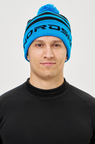 Шапка Nordski Winter Black/Light Blue