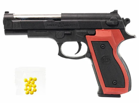 Пистолет и Пульки в пак., размер 18см
