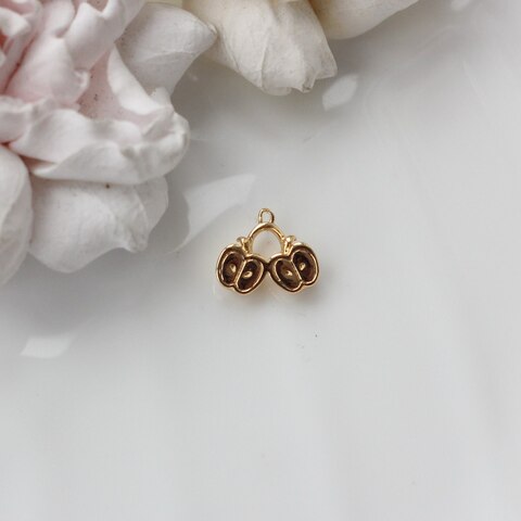 Подвеска Яблоко 12*14 мм, позолота, П026