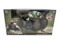 Шлем военного с аксессуарами свет, муз, бинокль, очки, микрофон,динамик, размер 37*26